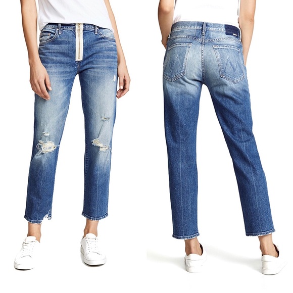 MOTHER Denim - MOTHER The XYZ Saint Distressed Jeans Size 26